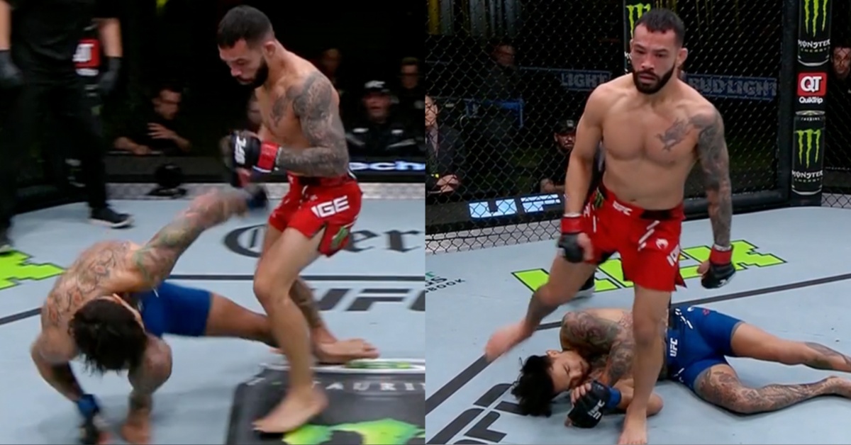 Dan Ige smashes Andre Fili with brutal right hand in opening round – UFC Vegas 86 Highlights